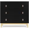 imageDelta Children babyGap Legacy 3 Drawer Dresser with Leather Pulls and Interlocking Drawers Bianca WhiteNaturalEbonyNatural