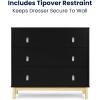 imageDelta Children babyGap Legacy 3 Drawer Dresser with Leather Pulls and Interlocking Drawers Bianca WhiteNaturalEbonyNatural