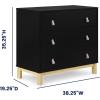 imageDelta Children babyGap Legacy 3 Drawer Dresser with Leather Pulls and Interlocking Drawers Bianca WhiteNaturalEbonyNatural