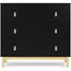 imageDelta Children babyGap Legacy 3 Drawer Dresser with Leather Pulls and Interlocking Drawers Bianca WhiteNaturalEbonyNatural