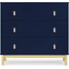imageDelta Children babyGap Legacy 3 Drawer Dresser with Leather Pulls and Interlocking Drawers Bianca WhiteNaturalNavyNatural