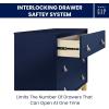 imageDelta Children babyGap Legacy 3 Drawer Dresser with Leather Pulls and Interlocking Drawers Bianca WhiteNaturalNavyNatural