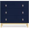 imageDelta Children babyGap Legacy 3 Drawer Dresser with Leather Pulls and Interlocking Drawers Bianca WhiteNaturalNavyNatural