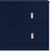 imageDelta Children babyGap Legacy 3 Drawer Dresser with Leather Pulls and Interlocking Drawers Bianca WhiteNaturalNavyNatural