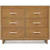 imageDelta Children babyGap Skye 6 Drawer Dresser with Interlocking Drawers Greenguard Gold Certified Bianca WhiteAcorn