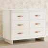 imageDelta Children babyGap Skye 6 Drawer Dresser with Interlocking Drawers Greenguard Gold Certified Bianca WhiteAntique White