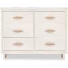imageDelta Children babyGap Skye 6 Drawer Dresser with Interlocking Drawers Greenguard Gold Certified Bianca WhiteAntique White