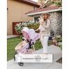 imageGAP babyGap 2in1 Carriage Stroller  Car Seat Compatible  Easy OneHanded Fold  Lightweight Stoller with Oversized Canopy ampamp Reclining Seat  Made with Sustainable Materials Navy CamoNavy Camo