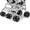 imageGAP babyGap Classic SidebySide Double Stroller  Lightweight Double Stroller with Recline Extendable Sun Visors ampamp Compact Fold  Made with Sustainable Materials Grey StripesGrey Stripes