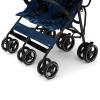 imageGAP babyGap Classic SidebySide Double Stroller  Lightweight Double Stroller with Recline Extendable Sun Visors ampamp Compact Fold  Made with Sustainable Materials Grey StripesNavy Camo