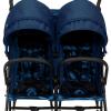 imageGAP babyGap Classic SidebySide Double Stroller  Lightweight Double Stroller with Recline Extendable Sun Visors ampamp Compact Fold  Made with Sustainable Materials Grey StripesNavy Camo