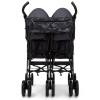 imageGAP babyGap Classic SidebySide Double Stroller  Lightweight Double Stroller with Recline Extendable Sun Visors ampamp Compact Fold  Made with Sustainable Materials Grey StripesBlack Camo