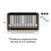 imageGAP babyGap Tate 4in1 Convertible Crib  Greenguard Gold Certified EbonyNaturalEbony