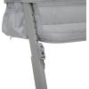 imageGAP babyGap Whisper Bedside Bassinet Sleeper with Breathable Mesh and Adjustable Heights  Lightweight Portable Crib  Made with Sustainable Materials Grey StripesGrey Stripes