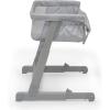 imageGAP babyGap Whisper Bedside Bassinet Sleeper with Breathable Mesh and Adjustable Heights  Lightweight Portable Crib  Made with Sustainable Materials Grey StripesGrey Stripes