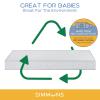 imageSimmons Kids Silver Nights Dual Sided 2Stage Baby Crib Mattress and Toddler Mattress  GREENGUARD Gold  Waterproof  Sustainably Sourced Core Fiber Core Grey