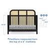 imageSimmons Kids Theo 6in1 Convertible Crib  Greenguard Gold Certified BlackTextured AlmondBlackTextured Almond