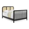 imageSimmons Kids Theo 6in1 Convertible Crib  Greenguard Gold Certified BlackTextured AlmondBlackTextured Almond