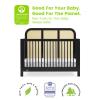 imageSimmons Kids Theo 6in1 Convertible Crib  Greenguard Gold Certified BlackTextured AlmondBlackTextured Almond