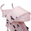 imagebabyGap Classic Stroller  Lightweight Stroller with Recline Compact Fold ampamp Removable Parent Organizer  Made with Sustainable Materials Grey StripesPink Stripes