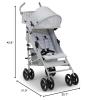 imagebabyGap Classic Stroller  Lightweight Stroller with Recline Compact Fold ampamp Removable Parent Organizer  Made with Sustainable Materials Grey StripesGrey Stripes