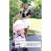 imagebabyGap Classic Stroller  Lightweight Stroller with Recline Compact Fold ampamp Removable Parent Organizer  Made with Sustainable Materials Grey StripesGrey Stripes