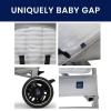imagebabyGap Classic Stroller  Lightweight Stroller with Recline Compact Fold ampamp Removable Parent Organizer  Made with Sustainable Materials Grey StripesGrey Stripes
