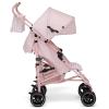 imagebabyGap Classic Stroller  Lightweight Stroller with Recline Compact Fold ampamp Removable Parent Organizer  Made with Sustainable Materials Grey StripesPink Stripes