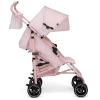 imagebabyGap Classic Stroller  Lightweight Stroller with Recline Compact Fold ampamp Removable Parent Organizer  Made with Sustainable Materials Grey StripesPink Stripes