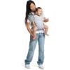 imagebabyGap by Delta Children Legacy 3in1 Baby Carrier  Newborn to Toddler Holds 75 to 25 lbs Facein and FaceOut Baby Carrier Wrap with Lumbar Support Ergonomic ChambrayGrey