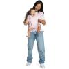 imagebabyGap by Delta Children Legacy 3in1 Baby Carrier  Newborn to Toddler Holds 75 to 25 lbs Facein and FaceOut Baby Carrier Wrap with Lumbar Support Ergonomic ChambrayBlush