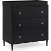 imageDelta Children Bowie 4in1 Convertible Acrylic Crib  Greenguard Gold Certified Black EbonyDresser
