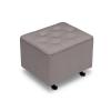 imageDelta Children Diamond Tufted Gliding Ottoman French GreyFrench Grey