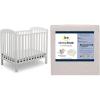 imageDelta Children Emery Mini Convertible Baby Crib with 275inch Mattress GreyBianca White