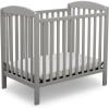 imageDelta Children Emery Mini Convertible Baby Crib with 275inch Mattress GreyGrey