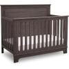 imageDelta Children Simmons Kids Slumbertime Monterey 4in1 Convertible Crib Rustic GreyRustic Grey
