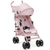 imagebabyGap Classic Stroller  Lightweight Stroller with Recline Compact Fold ampamp Removable Parent Organizer  Made with Sustainable Materials Grey StripesPink Stripes