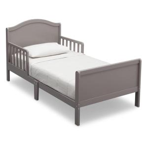 imageDelta Children Bennett Wood Toddler Bed  Greenguard Gold Certified Bianca WhiteGrey