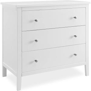 imageDelta Children Campbell 3 Drawer Dresser Midnight GreyBianca White