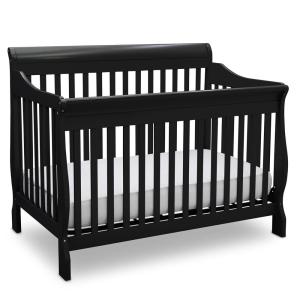 imageDelta Children Canton 4in1 Convertible Crib  Easy to Assemble Espresso CherryBlack