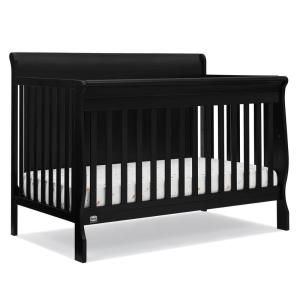imageDelta Children Canton 4in1 Convertible Crib  Easy to Assemble Espresso CherryBlack Ebony