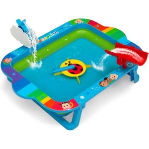 imageDelta Children CoComelon Water Activity Table  Collapsible ampamp Portable  Ideal for Travel  Outdoor Kids Water Sensory Table BlueCocomelon