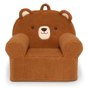 imageDelta Children Deluxe Cozee Chair Pink CatBrown Teddy Bear