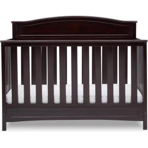 imageDelta Children Emery 4in1 Convertible Baby Crib  Greenguard Gold Certified WhiteDark Chocolate