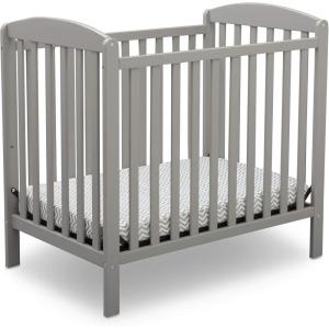 imageDelta Children Emery Mini Convertible Baby Crib with 275inch Mattress GreyGrey