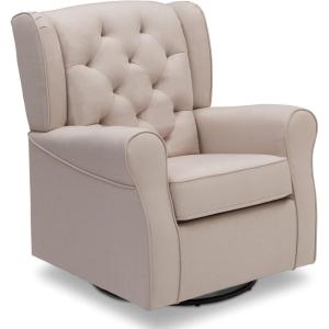 imageDelta Children Emma Nursery Glider Swivel Rocker Chair Greenguard Gold Certified French GreyFlax