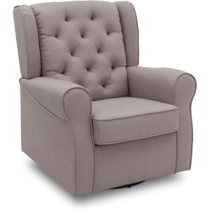 imageDelta Children Emma Nursery Glider Swivel Rocker Chair Greenguard Gold Certified French GreyFrench Grey