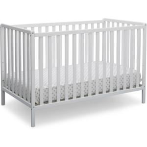 imageDelta Children Heartland 4in1 Convertible Crib  Greenguard Gold Certified GreyBianca White
