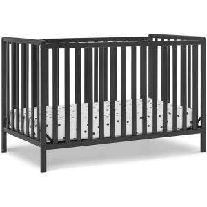 imageDelta Children Heartland 4in1 Convertible Crib  Greenguard Gold Certified GreyBlack