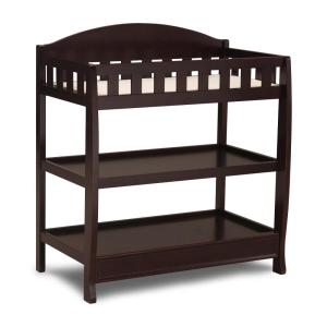 imageDelta Children Infant Changing Table with Pad Espresso CherryDark Chocolate